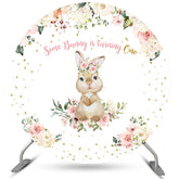 Lofaris Bunny Is Turning One Happy Birthday Circle Backdrop